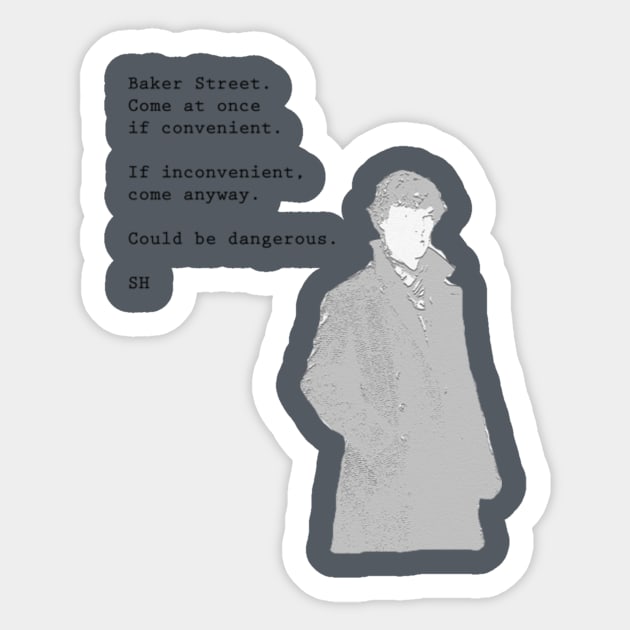 Sherlock Text Message Sticker by kasie